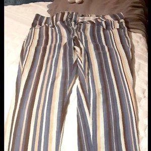 Vanilla Star Ladies/Juniors Retro Striped Straight Leg Jeans size 9